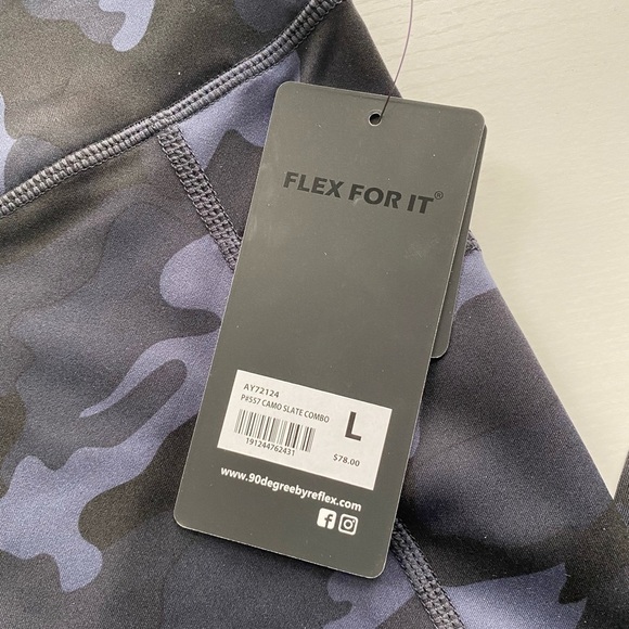 90 Degree by Reflex Yogalicious Camo Leggings - Picture 6 of 9